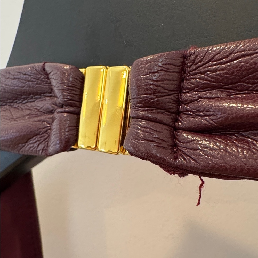 Delfi Collective Rowena Dress In Bordeaux Size Medium $469 - Picture 8 of 11